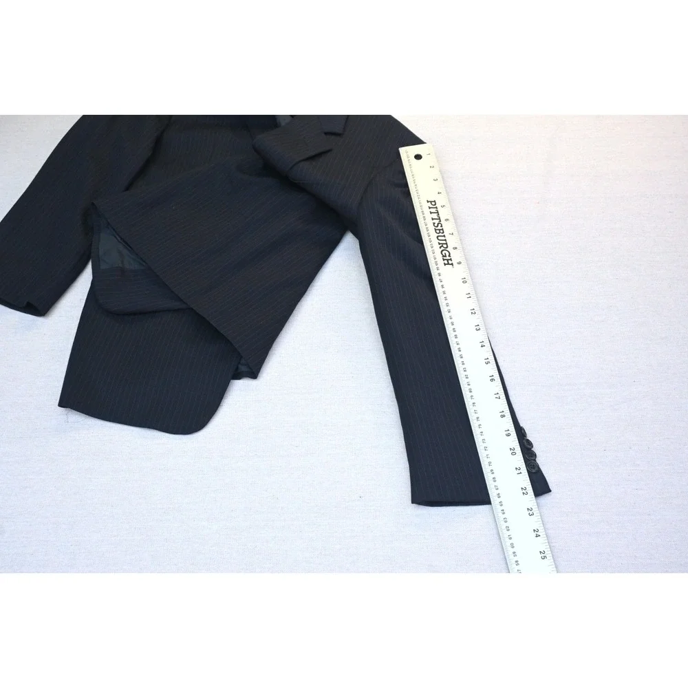 Armani Collezioni navy pinstripe
