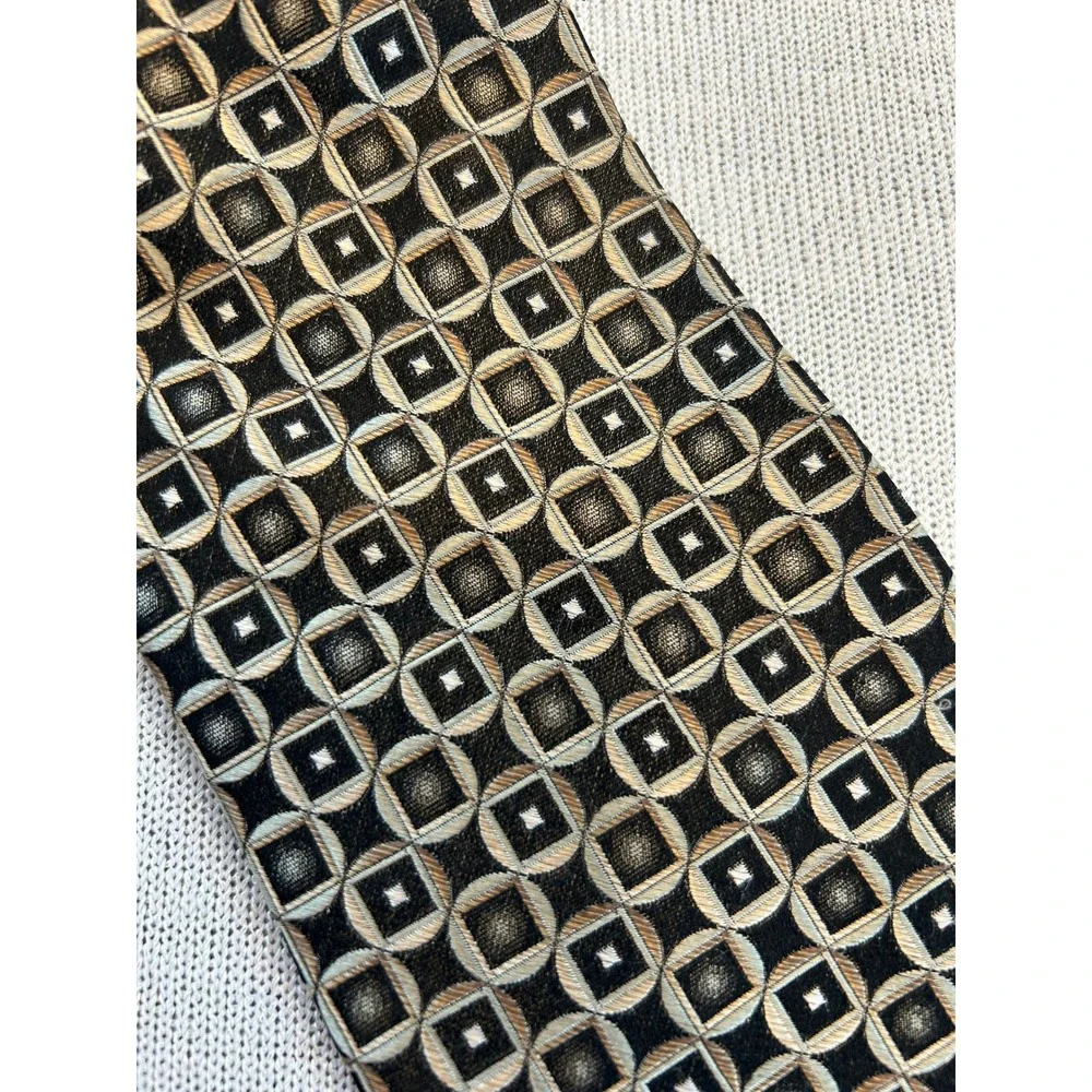 Joseph & Feiss International‎ Silk Geometric Pattern Necktie Mens Tie Business