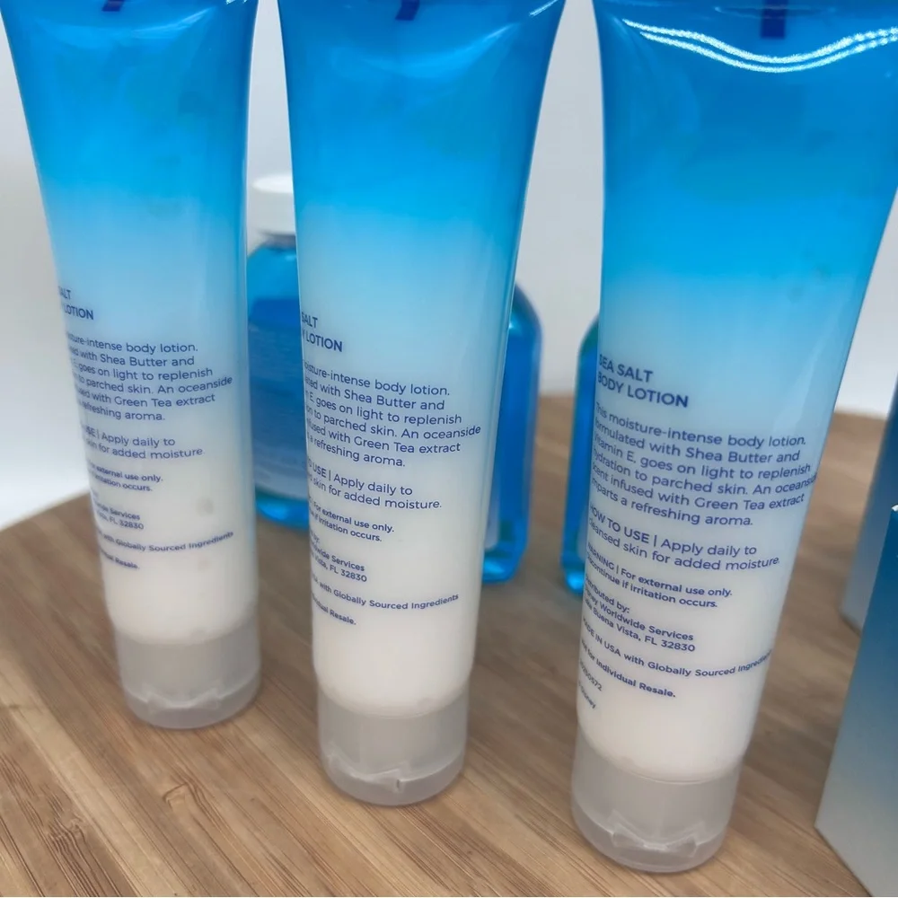 12‎ Disney H2O Beauty Sea Salt Resort Spa Soap Lotion Mouthwash lot.