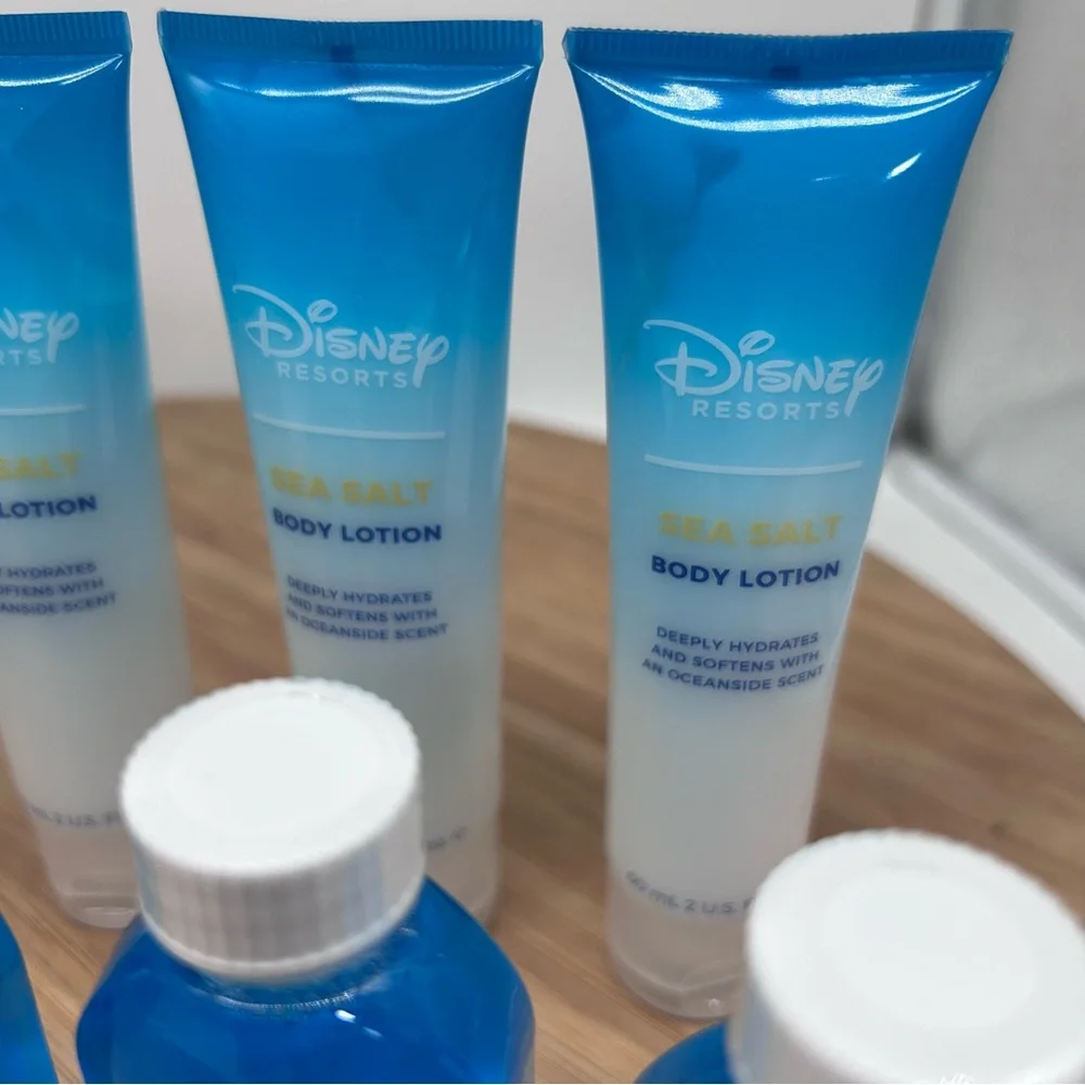 12‎ Disney H2O Beauty Sea Salt Resort Spa Soap Lotion Mouthwash lot.