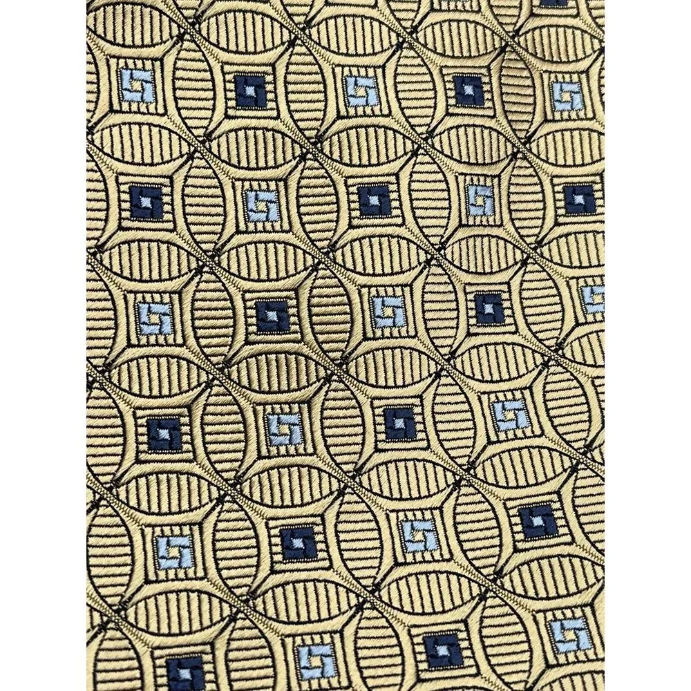 NEW‎ NAUTICA Men's Tie Yellow Gold with Blue 3.75