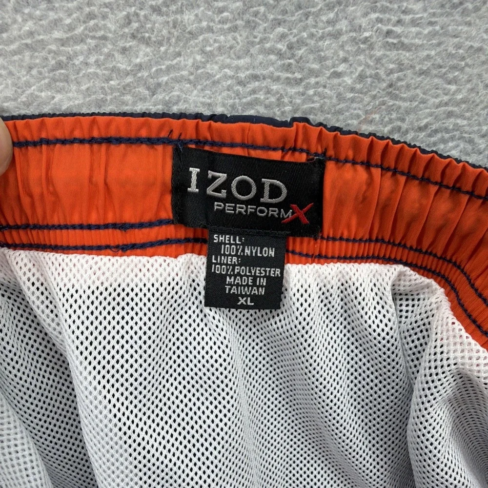 IZOD PFX Swim Shorts Mens XL Blue Surf Perform‎ X Extreme Beach LA Lifeguard NEW