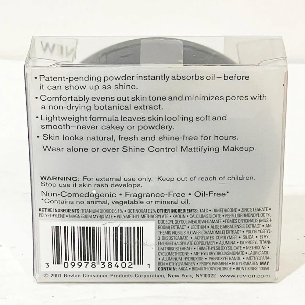 Revlon Shine Control Mattifying Powder LIGHT‎ # 02 SPF 8 NEW