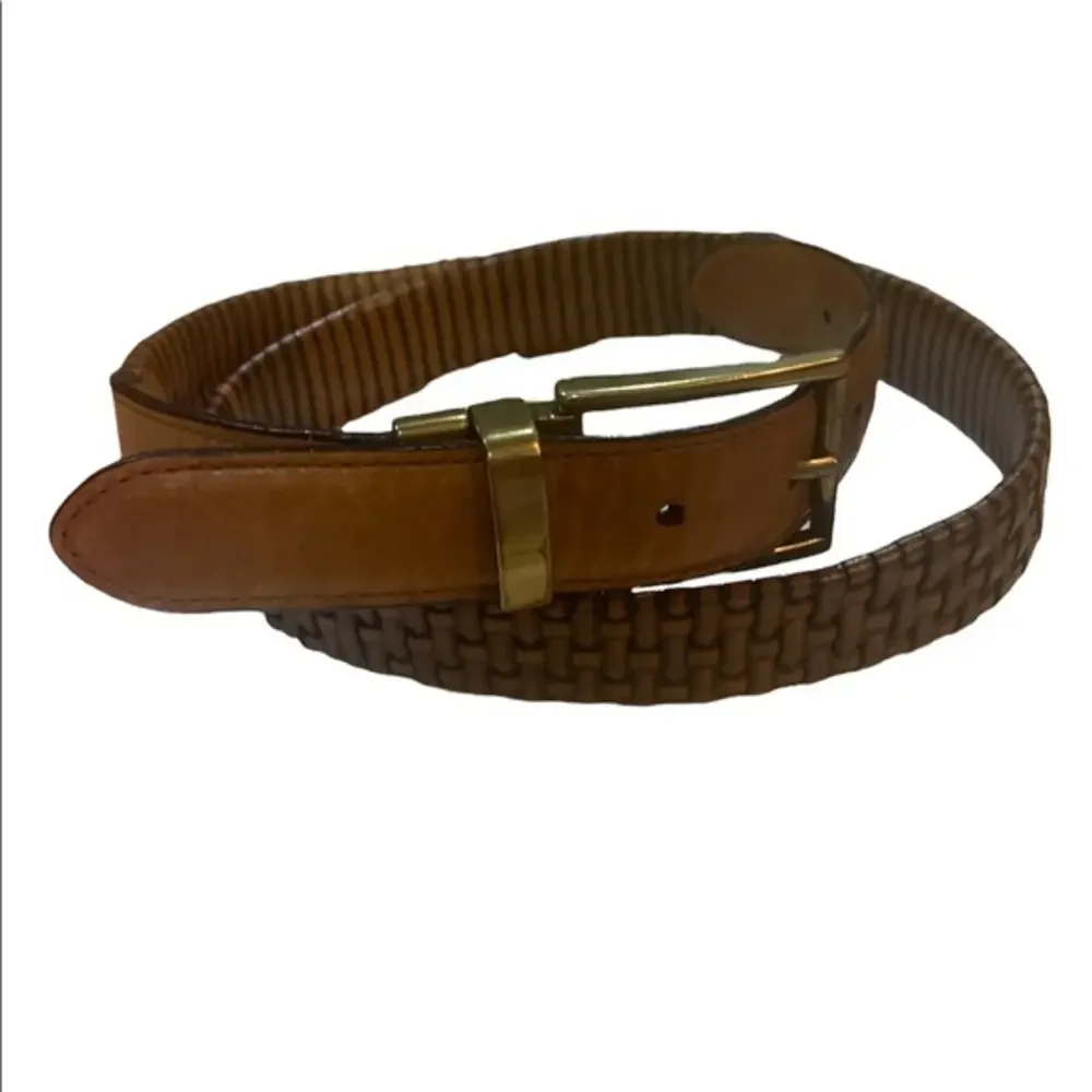 Bosch Genuine Woven Leather Belt for‎ Men Reversible Size 36/90 2 small flaws