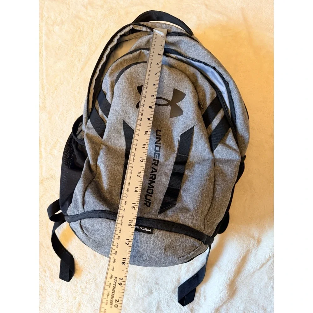 Under Armour Hustle 5.0 Backpack 1361176 002 Gray/Black