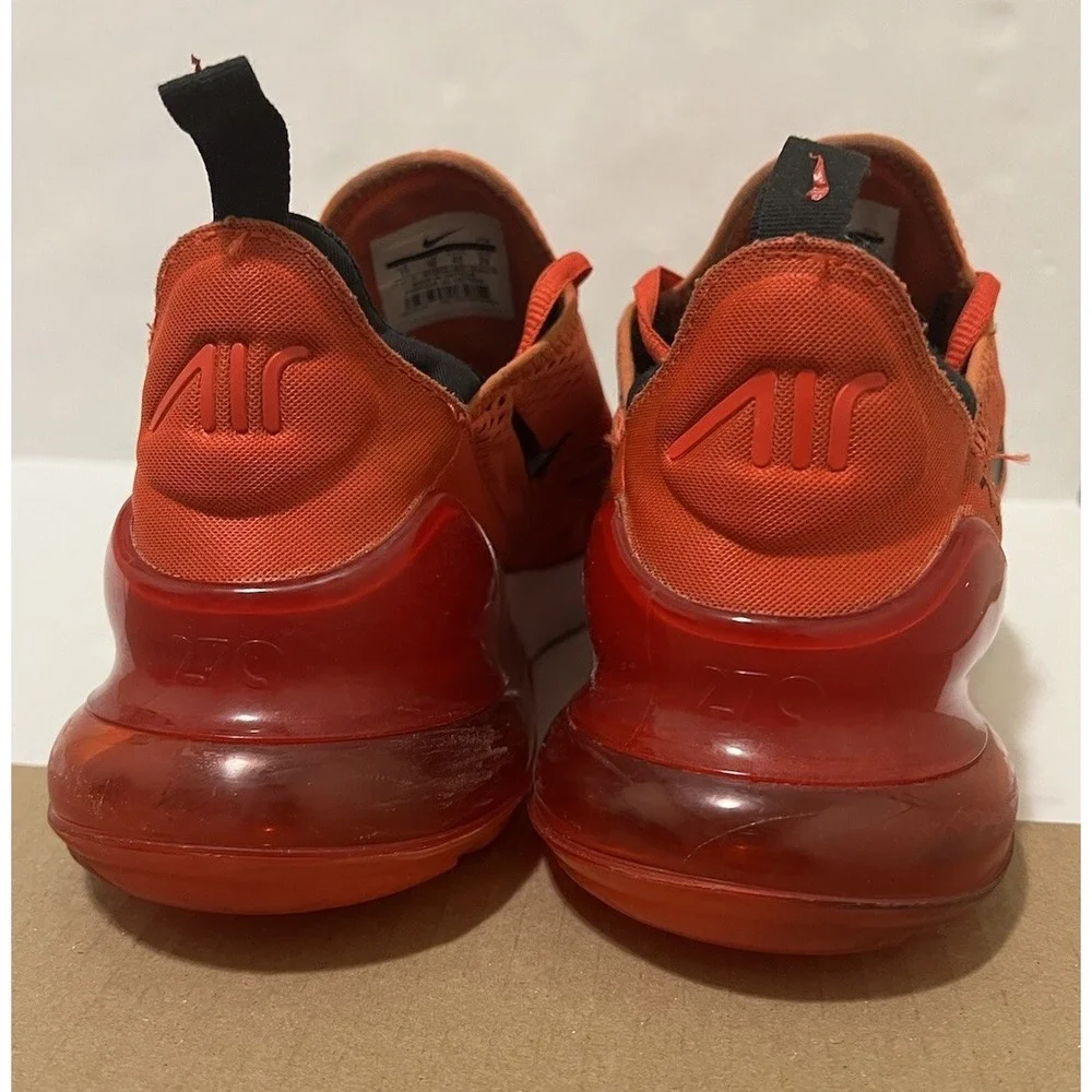 Men's Nike Air Max 270‎ Model AH8050-601 Habanero Red White Size 11