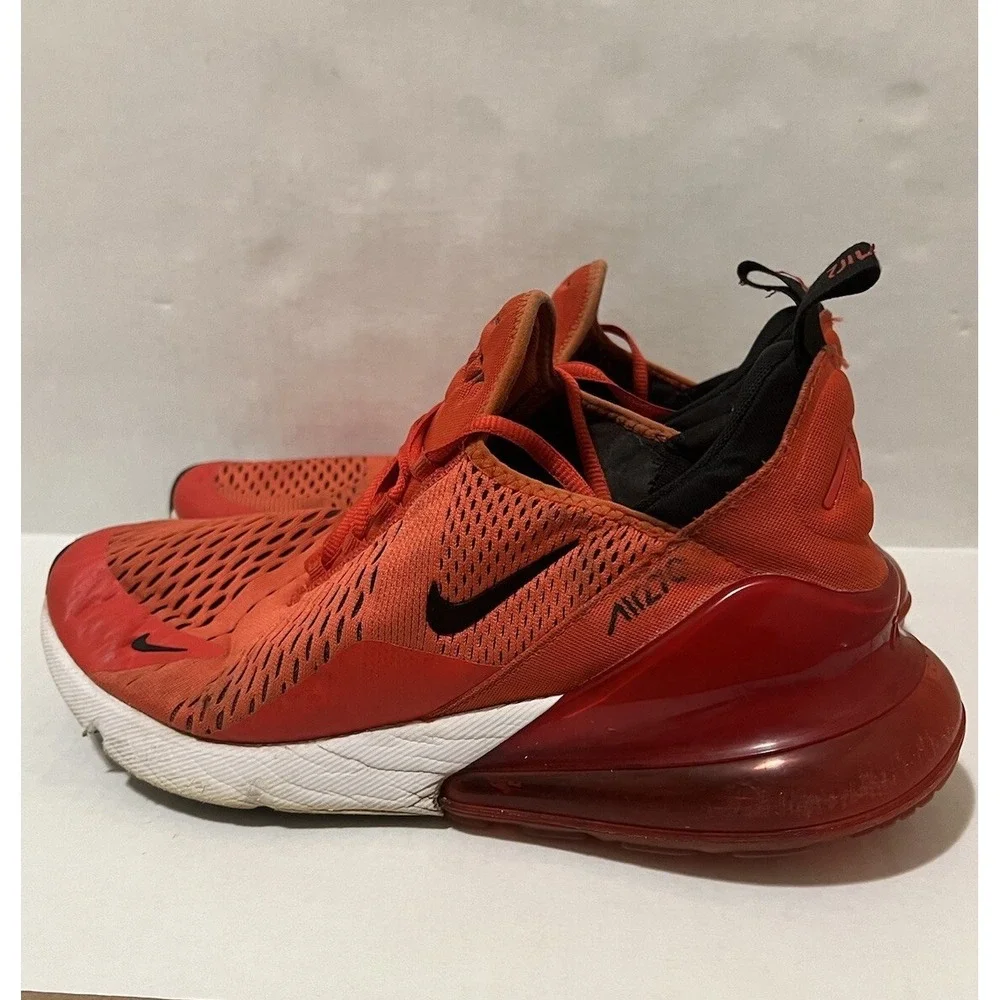 Men's Nike Air Max 270‎ Model AH8050-601 Habanero Red White Size 11