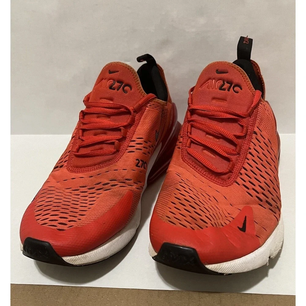 Men's Nike Air Max 270‎ Model AH8050-601 Habanero Red White Size 11