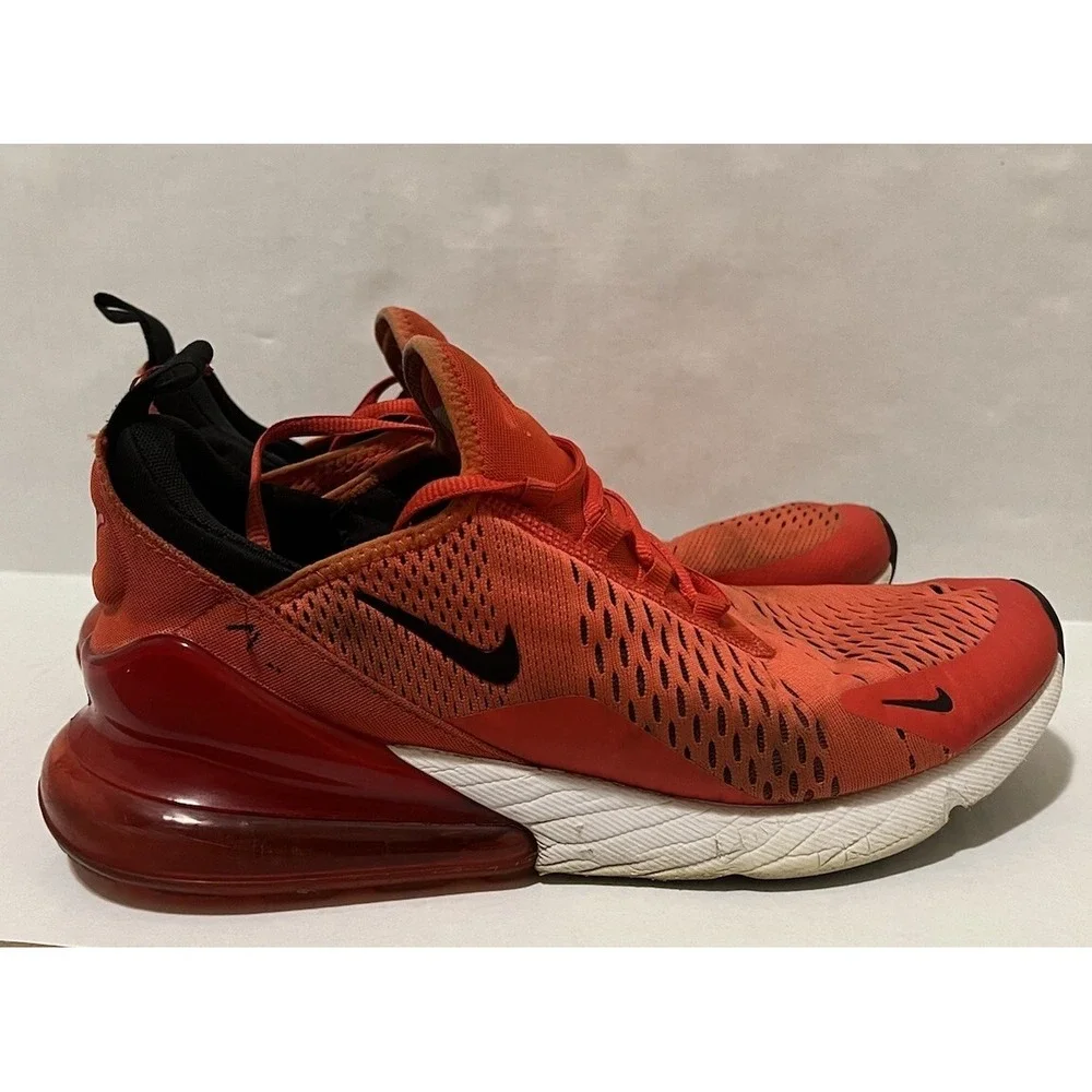 Men's Nike Air Max 270‎ Model AH8050-601 Habanero Red White Size 11