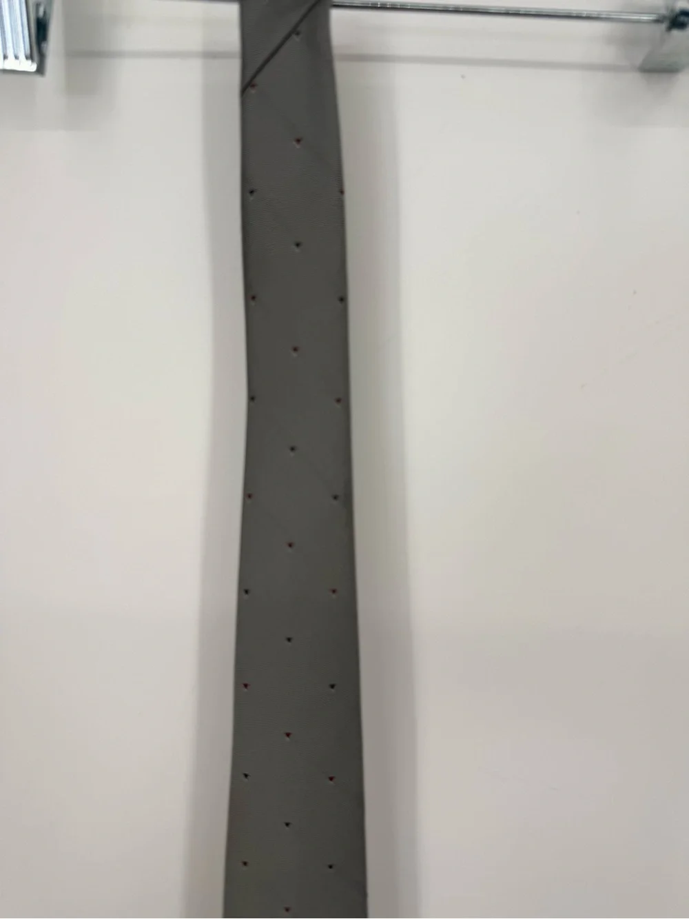 Vintage Christian Dior Monsier Gray Men's Tie with Subtle Pattern