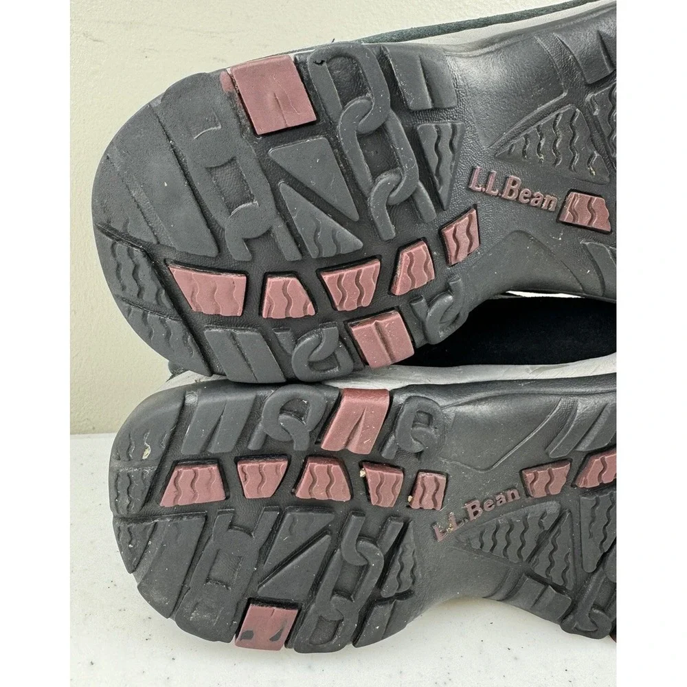 LL Bean‎ Hiking Boots Women's Size 8M TEK Primaloft 200 g #296491 Black/Gray