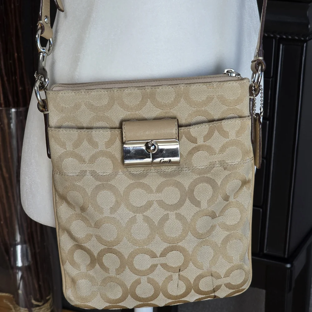 Coach Beige Crossbody Bag