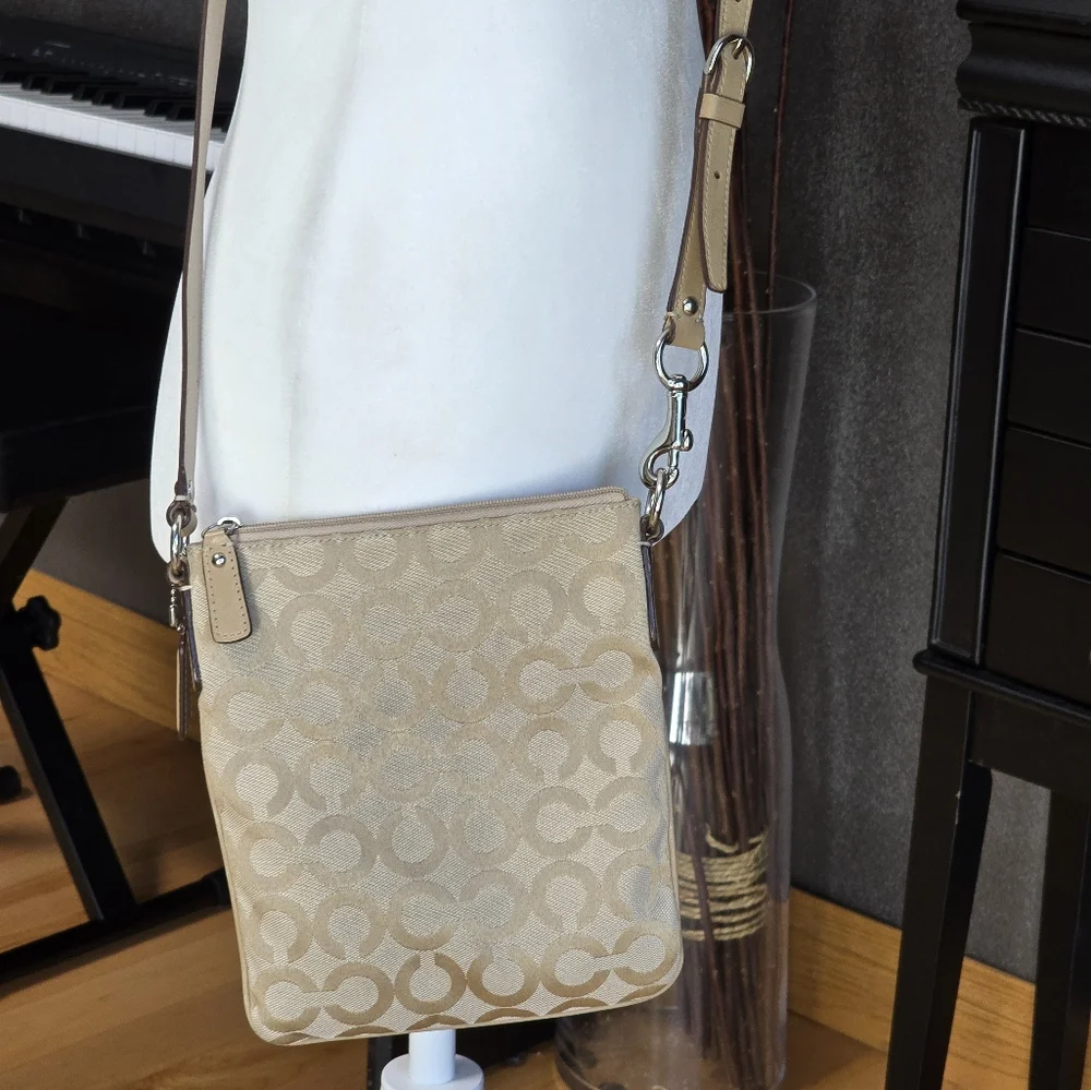 Coach Beige Crossbody Bag