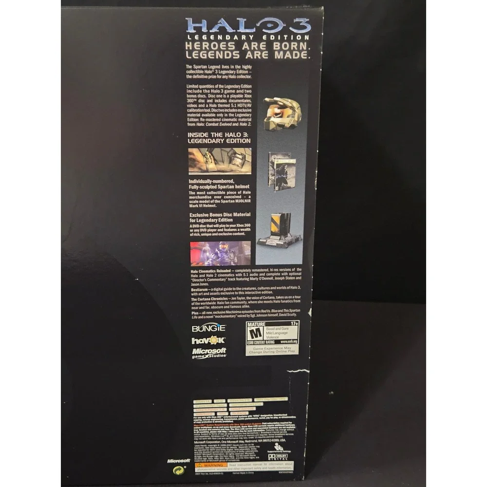 Halo 3 Legendary Edition Xbox 360 CGC 9.6 A+ Sealed Graded Game & Essentials Box