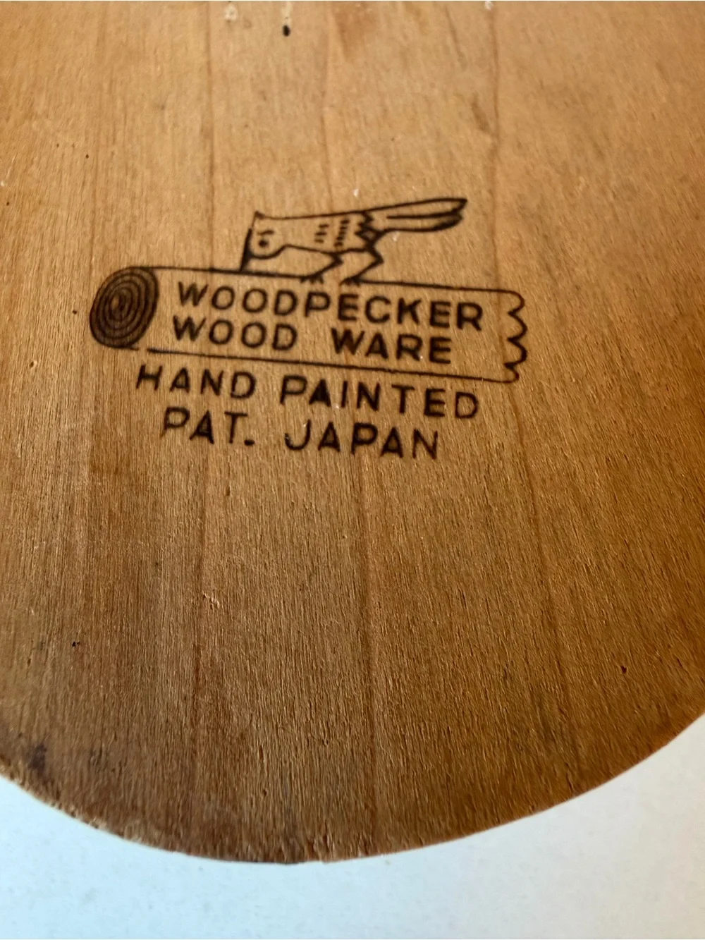Woodpecker Wood Ware retro brown color