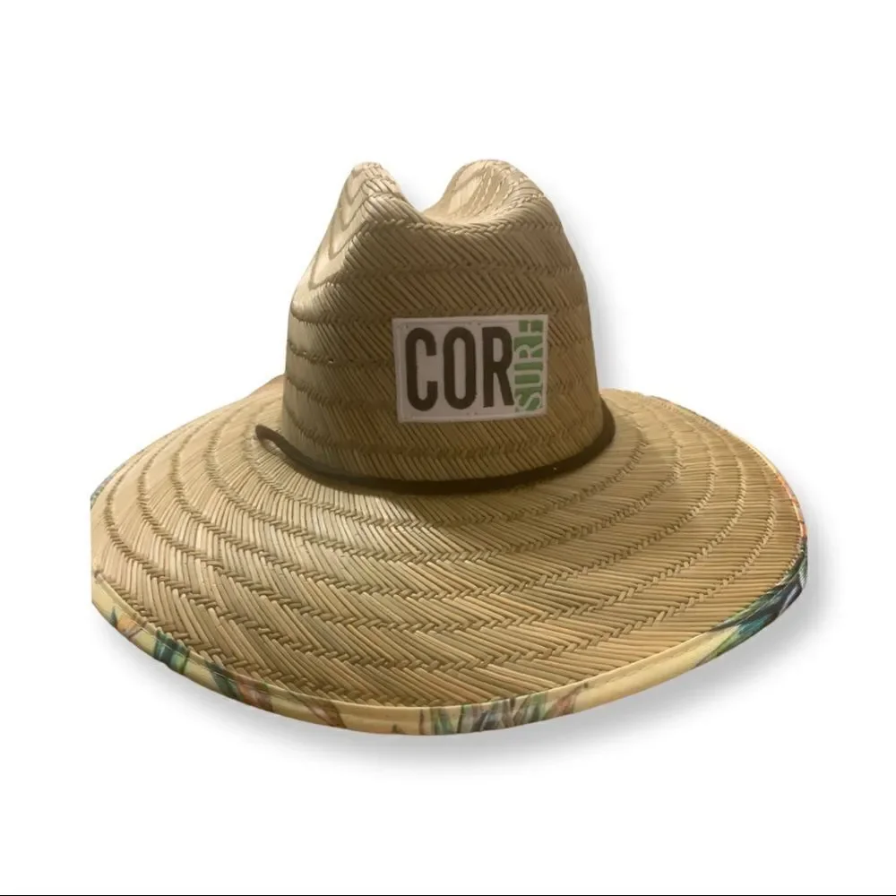NWT COR Surf Straw Lifeguard Sun Hat