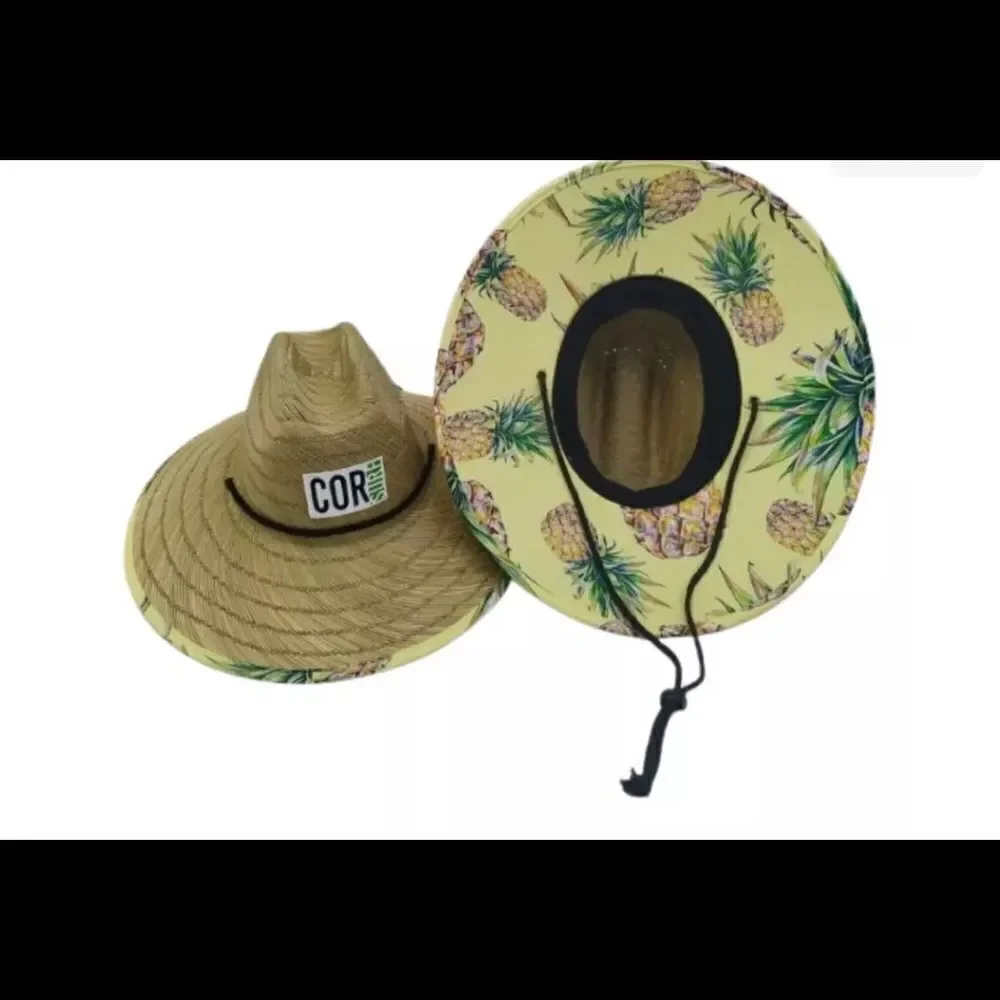 NWT COR Surf Straw Lifeguard Sun Hat