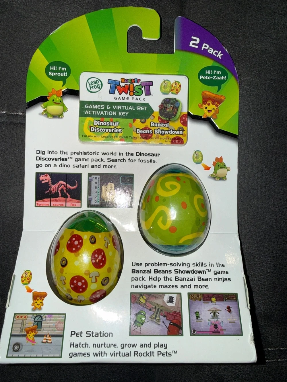 LeapFrog RockIt Twist Game Pack - Green and Yellow Egg Set