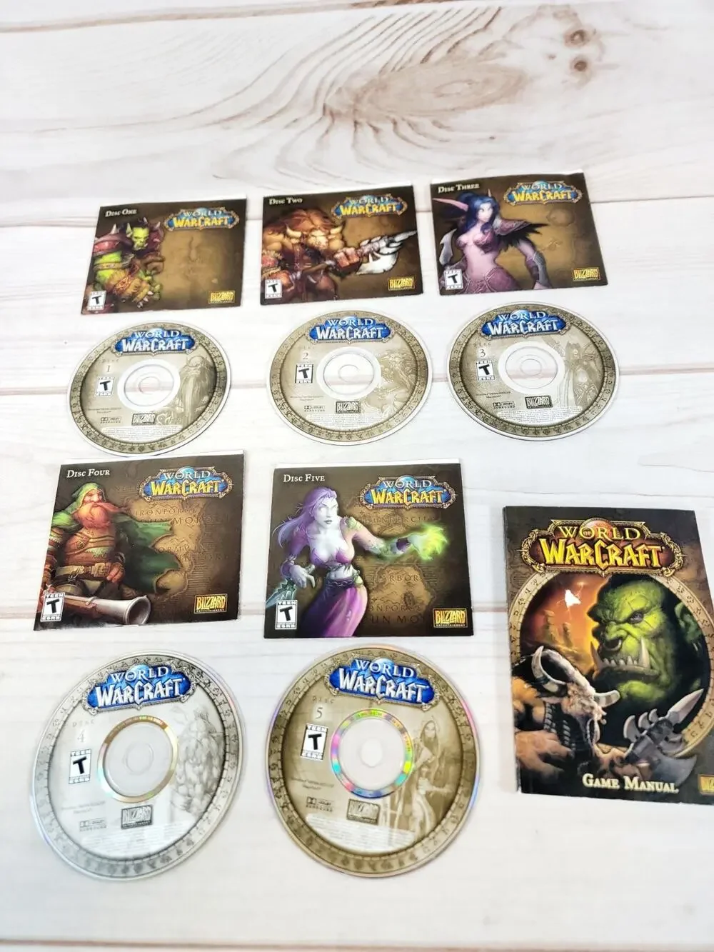 World of Warcraft (2004) PC Game – Complete 5‑Disc Set W/ Manual