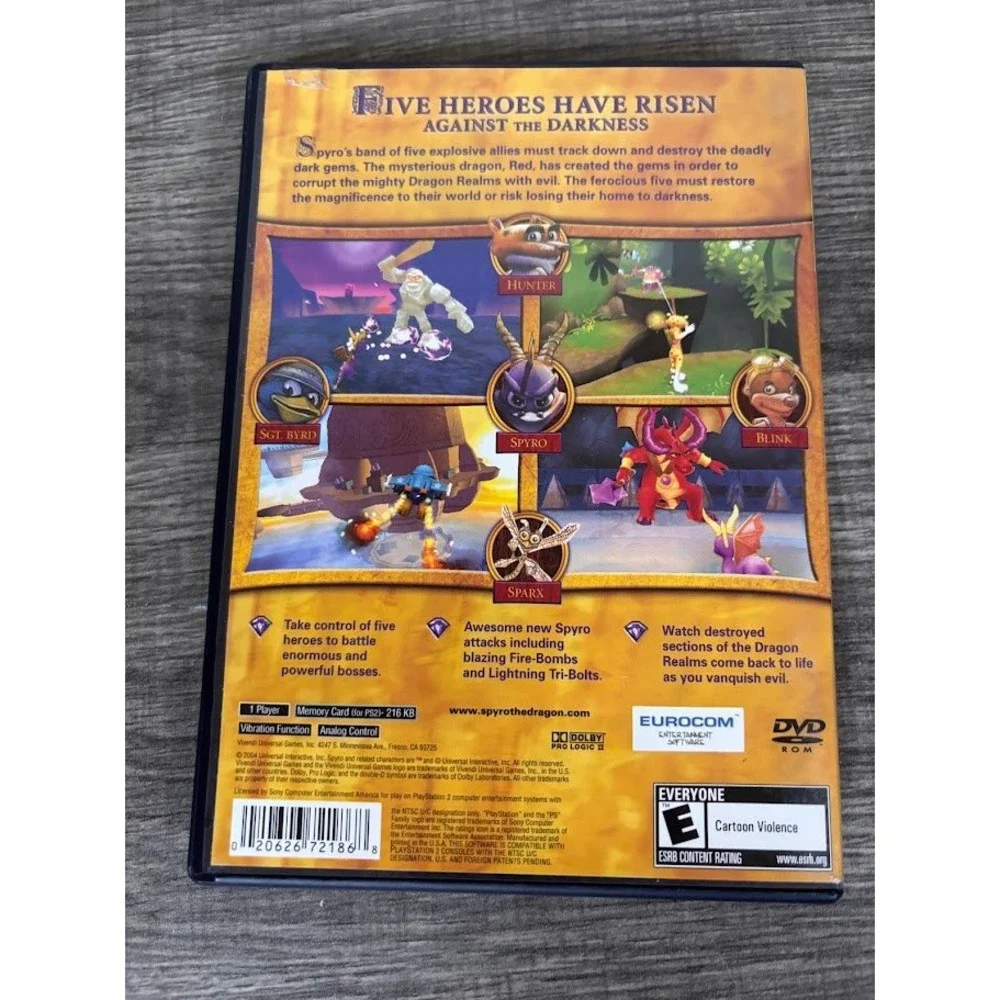 Spyro A Hero's Tail Sony PlayStation 2 PS2 2004 CIB Black Label Action Adventure