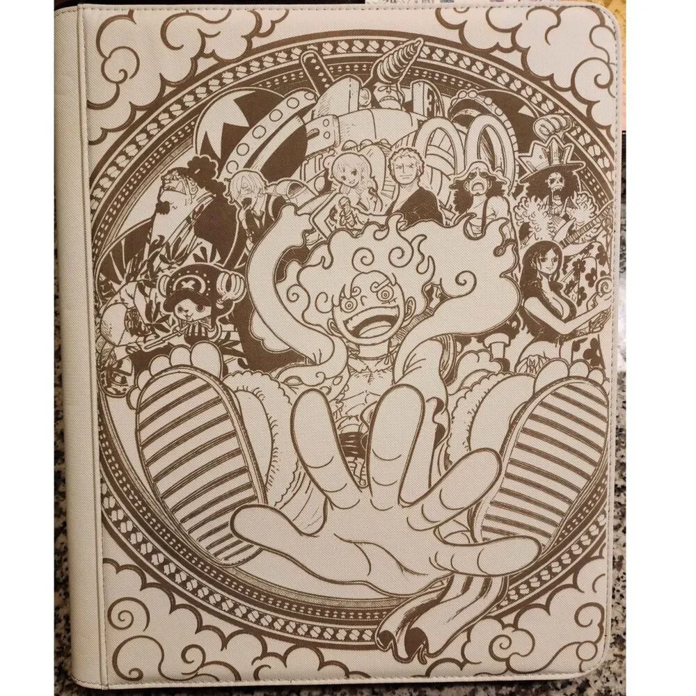 One Piece Luffy & Crew OP17 3x3 360 Cards White Toploader Binder