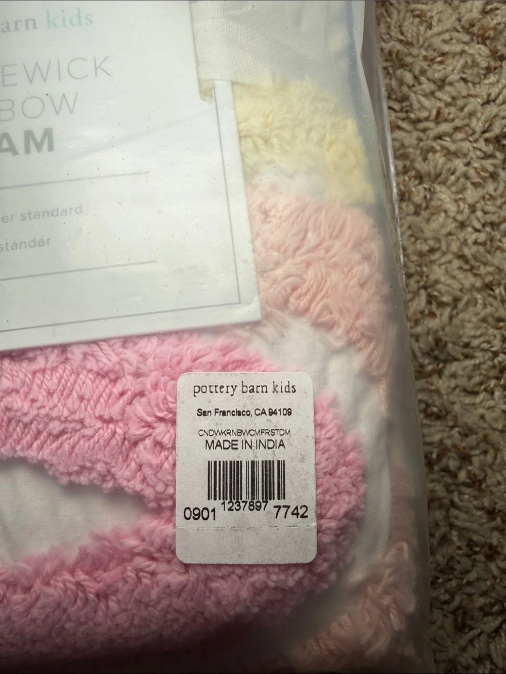 Pottery Barn Kids soft white