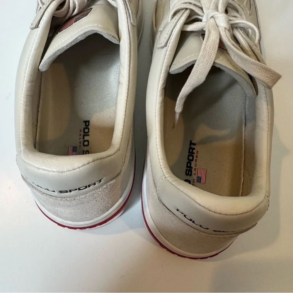 Polo Ralph Lauren - Polo Sport - PS 300 off White Leather Shoe - Men’s Size 12