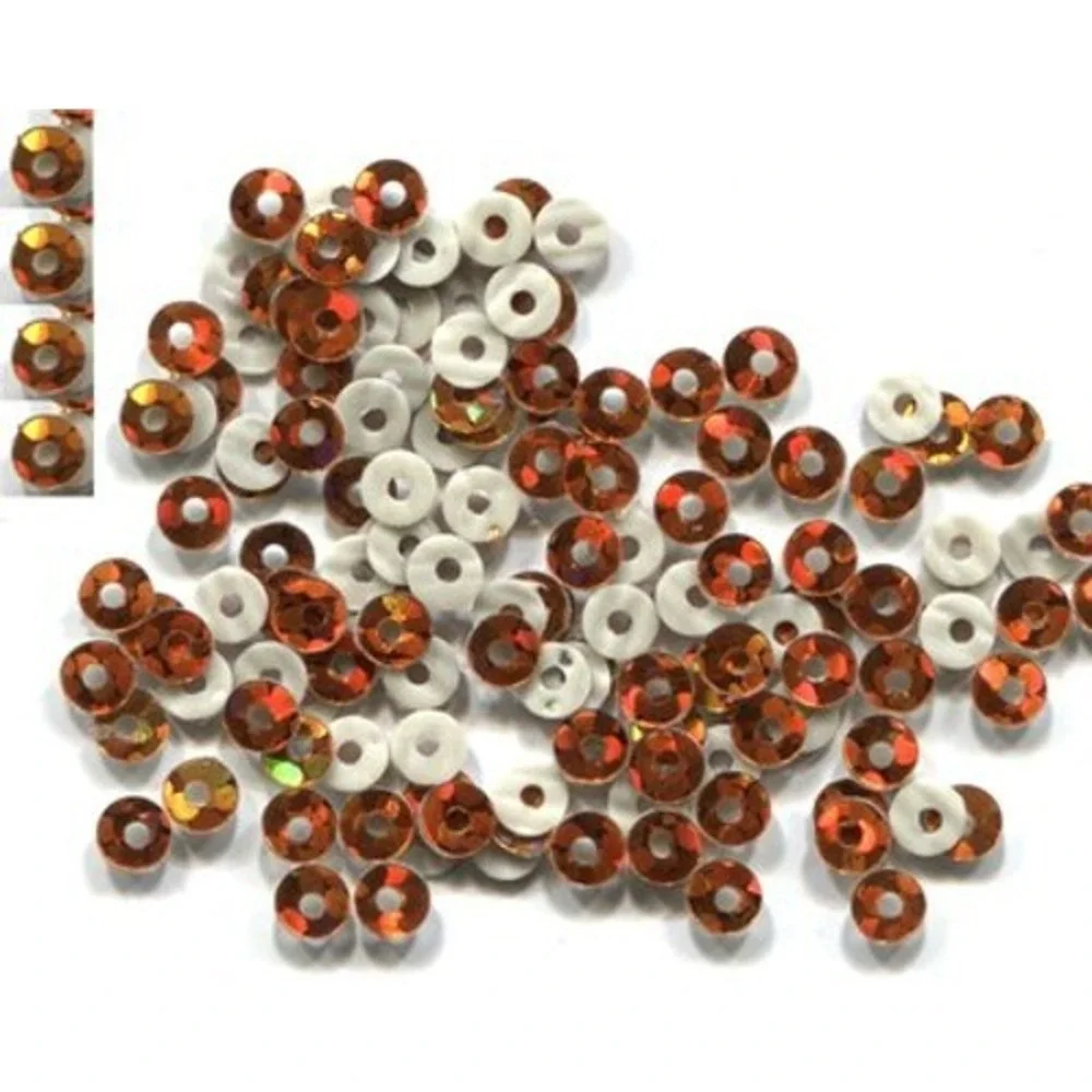 HOLOGRAM Spangles SEQUINS Hot Fix‎ TOPAZ  3mm   2 gross  288 pieces