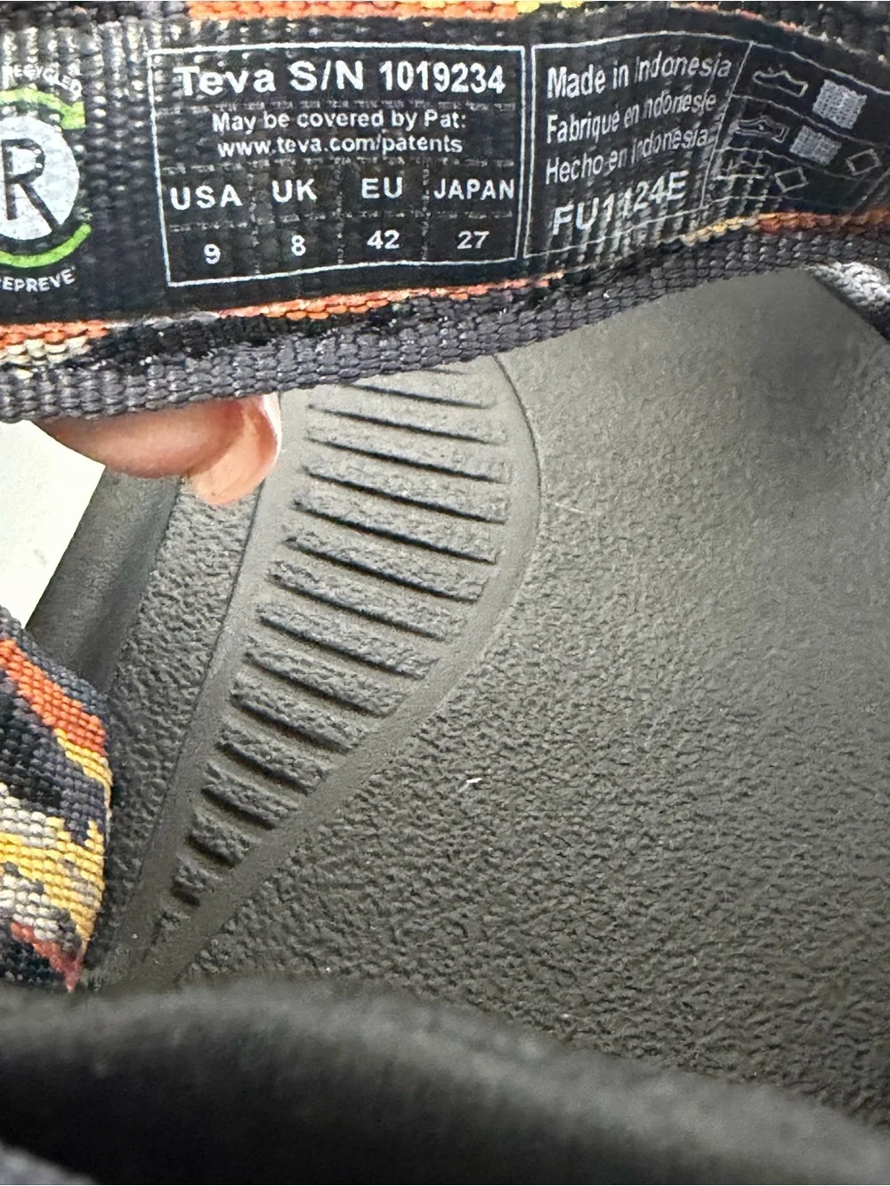 Teva open toe
