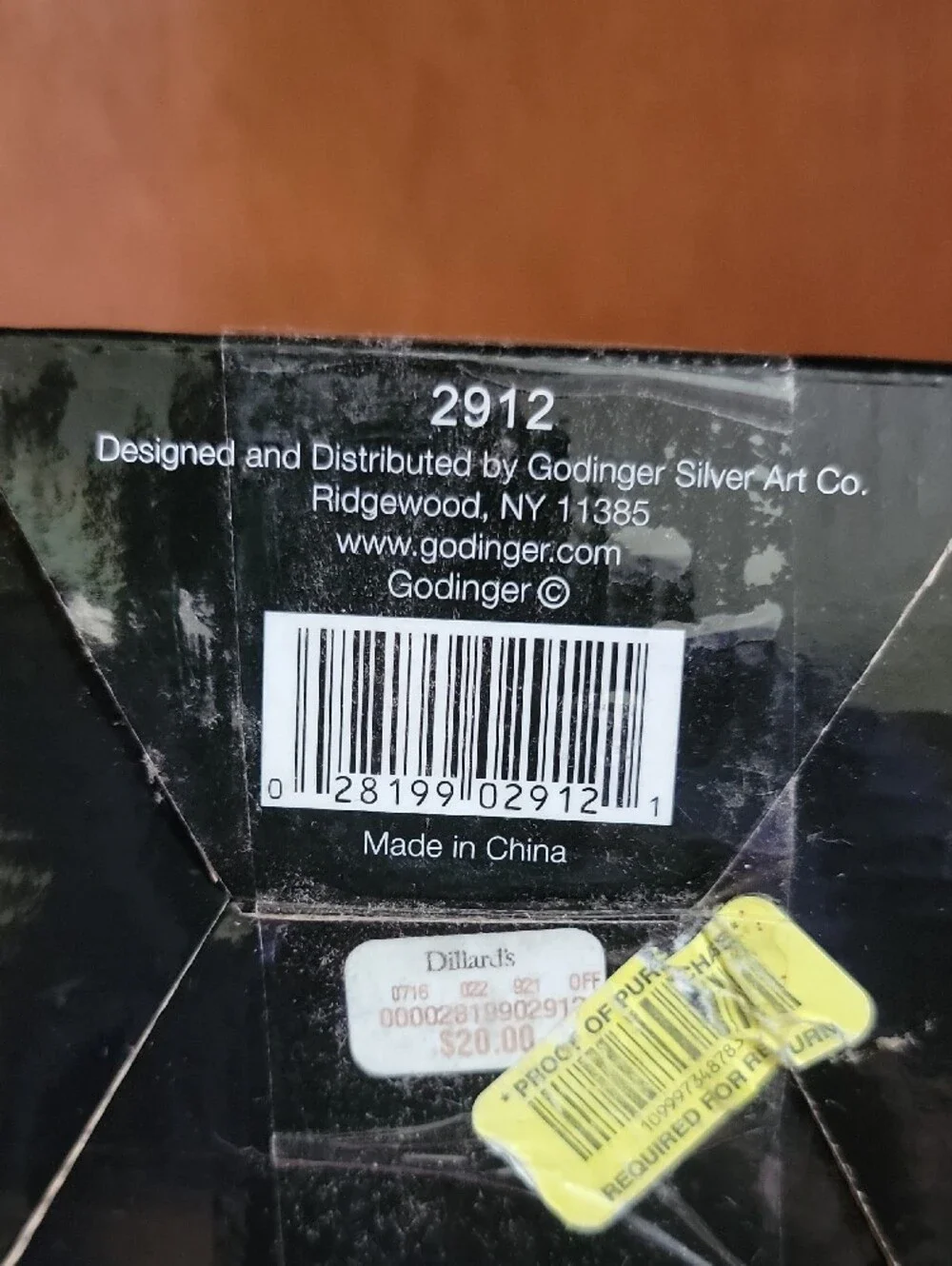 Godinger crystal vase
