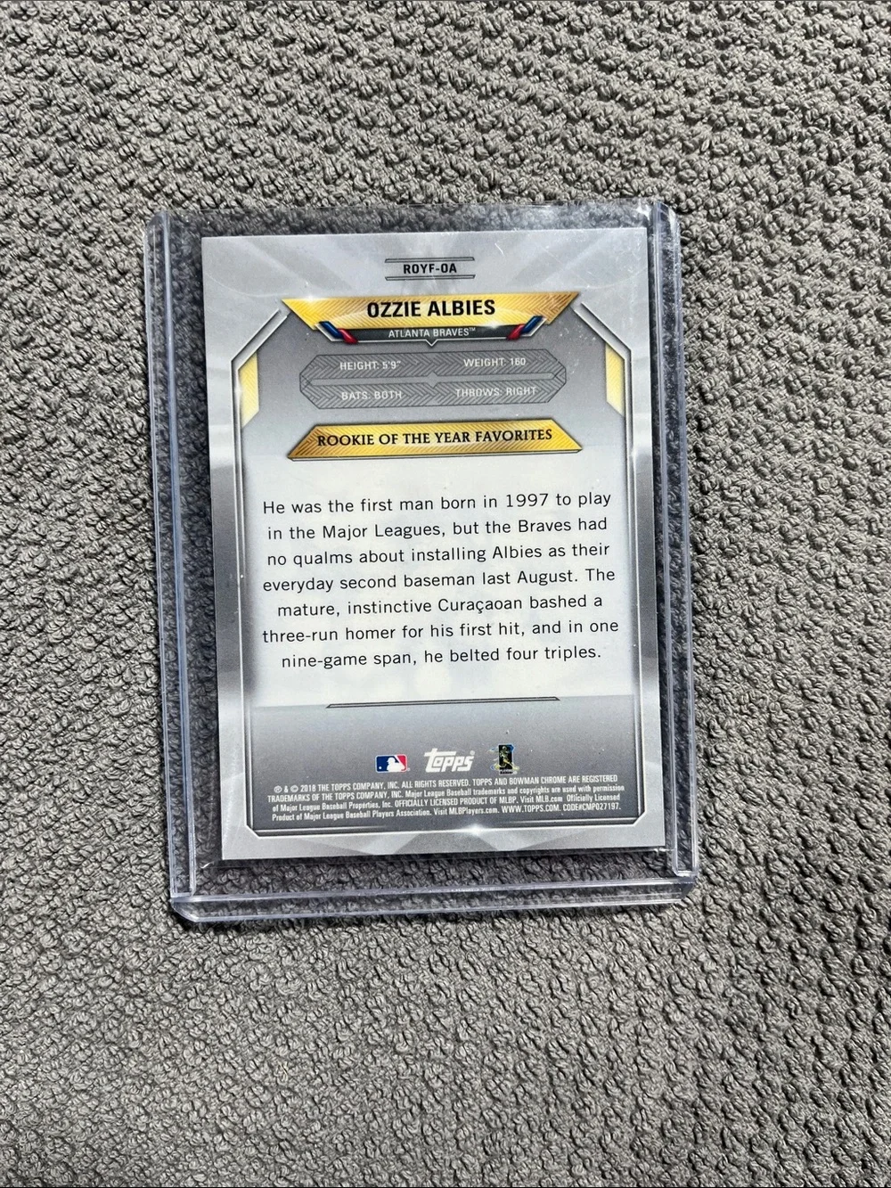 Bowman chrome￼ rookie card