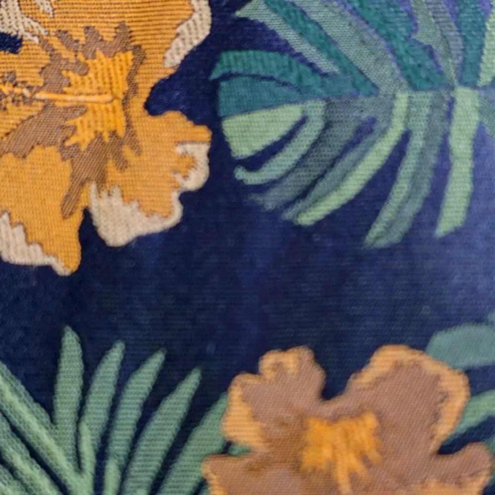 Bar‎ III Blue Floral Woven Skinny Silk Blend Tie