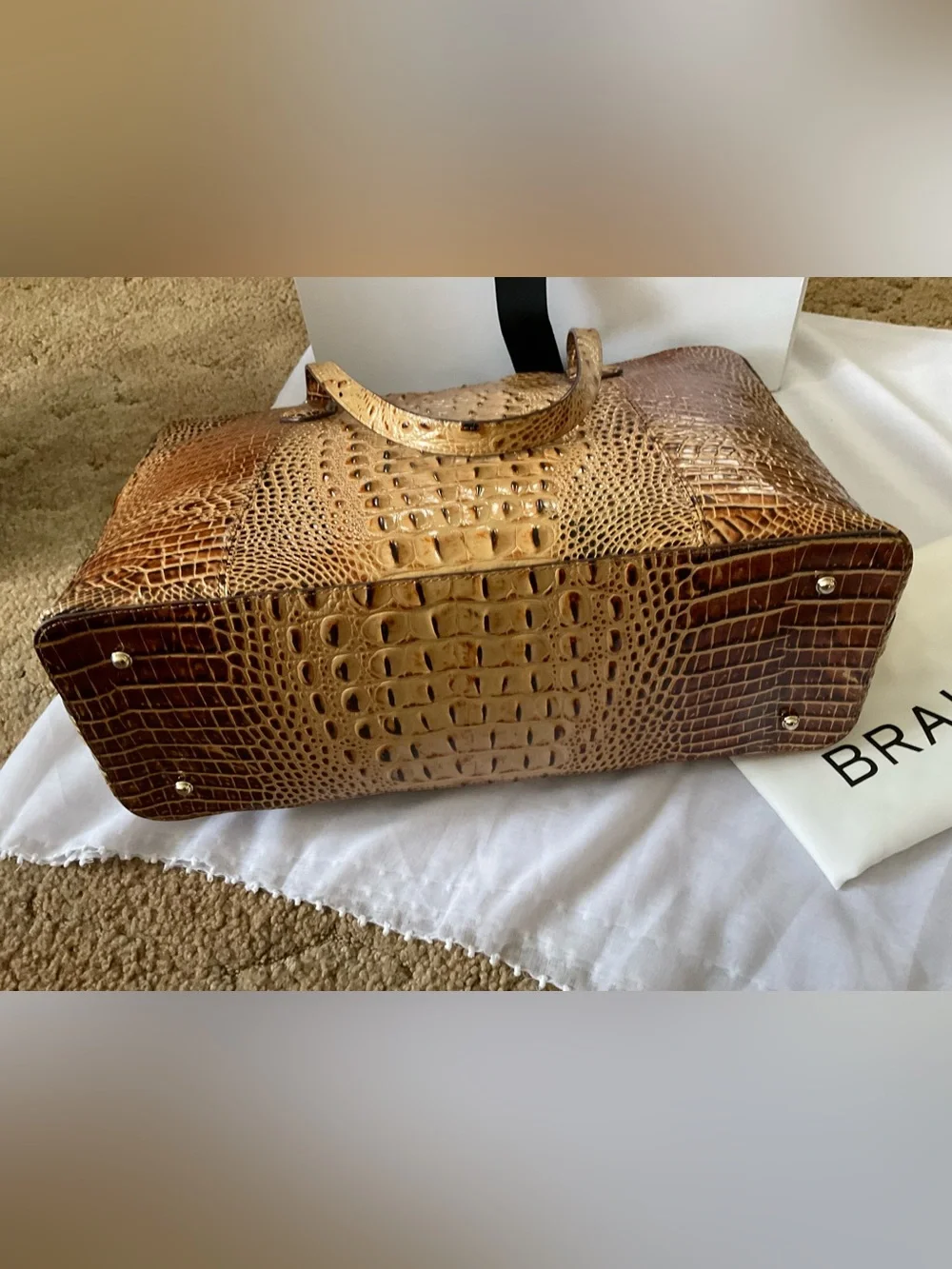 Brahmin spacious croc