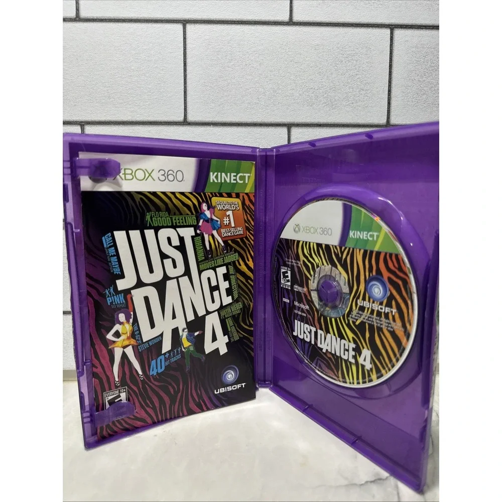 Just Dance 4 (Microsoft Xbox 360, 2012) CIB With Manual