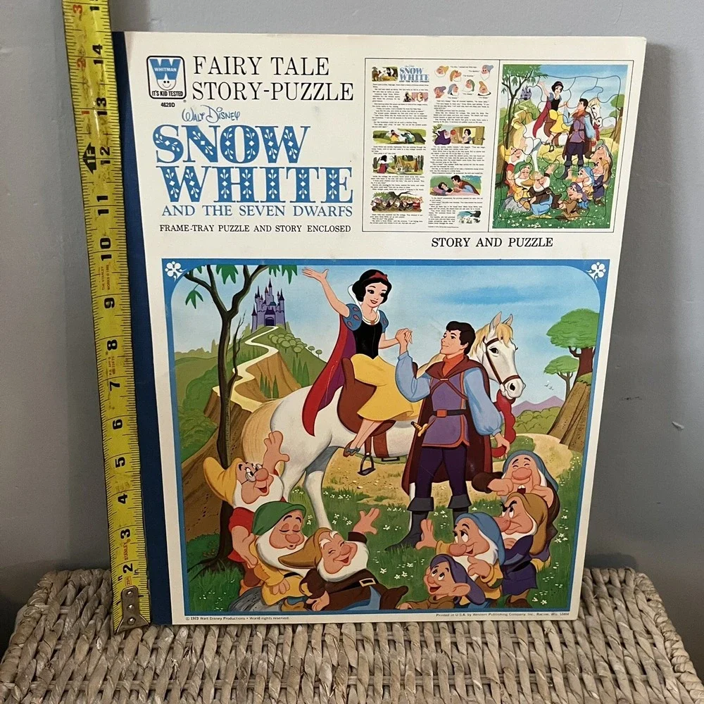 Vintage‎ Puzzle & Fairy Tale Story Snow White from 1973
