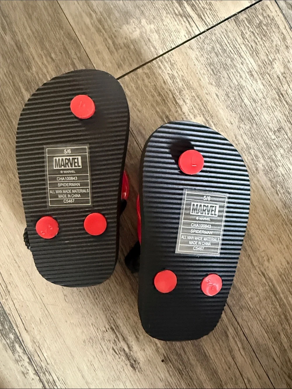 Marvel themed sandals