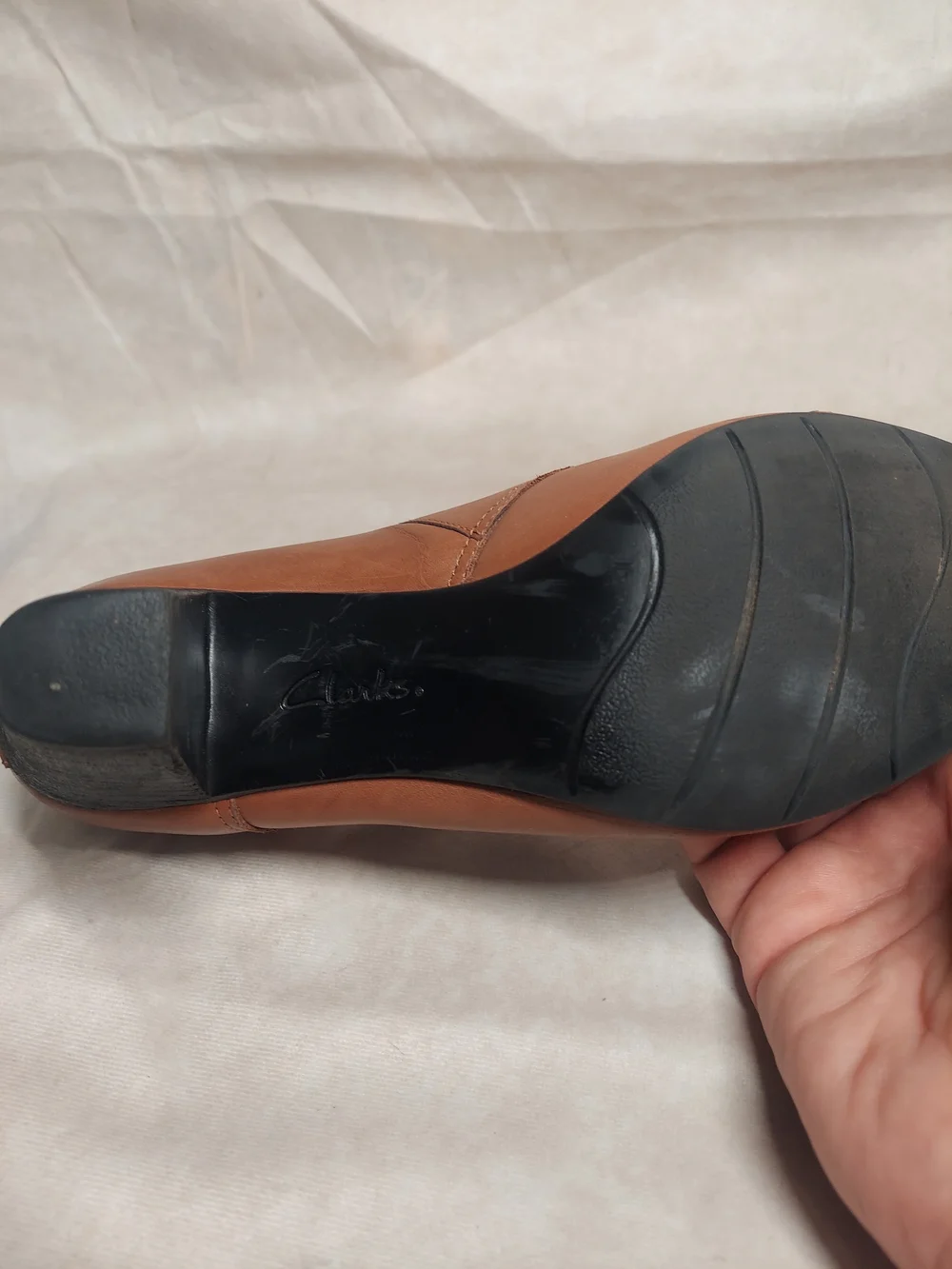 Clarks Bendables Sapphire Athena Double Monk Strap Booties Brown Leather size 9