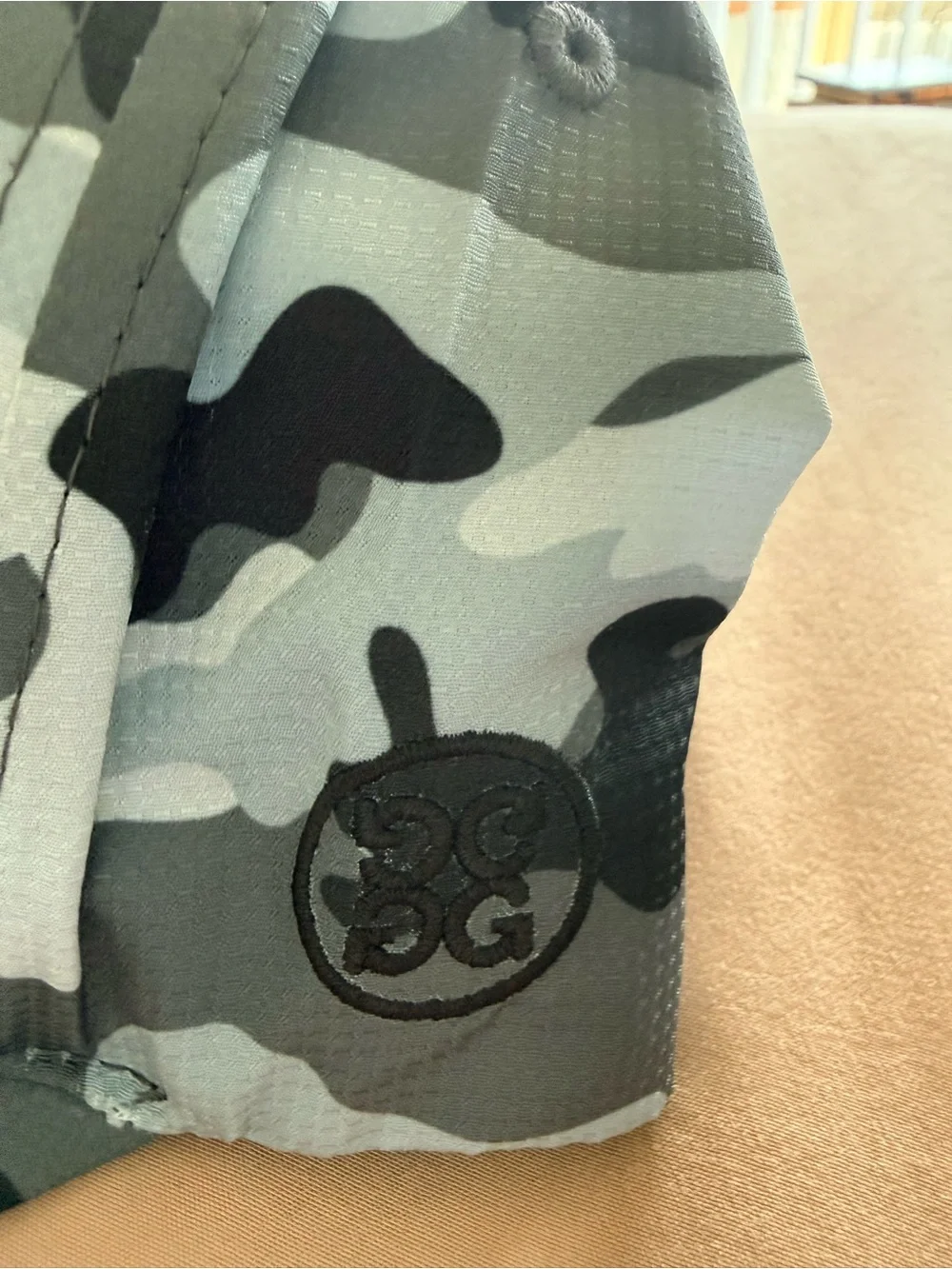 G/FORE Gray Camo Cap with Pink RIV Embroidery