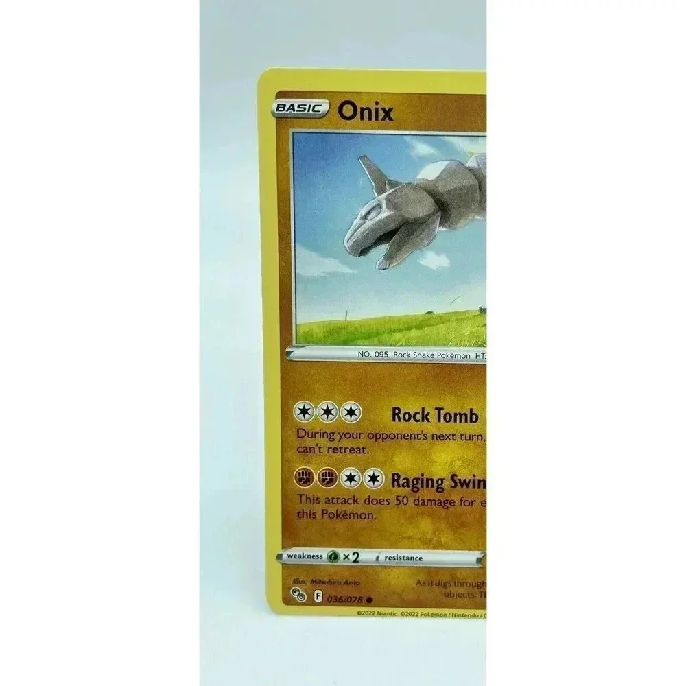 Onix 036/078 Stamped Pokémon GO‎ Non-Holo Pokémon TCG Mint Unplayed
