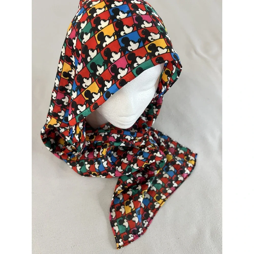 Vintage Disney Mickey Mouse Multicolor Scarf  58
