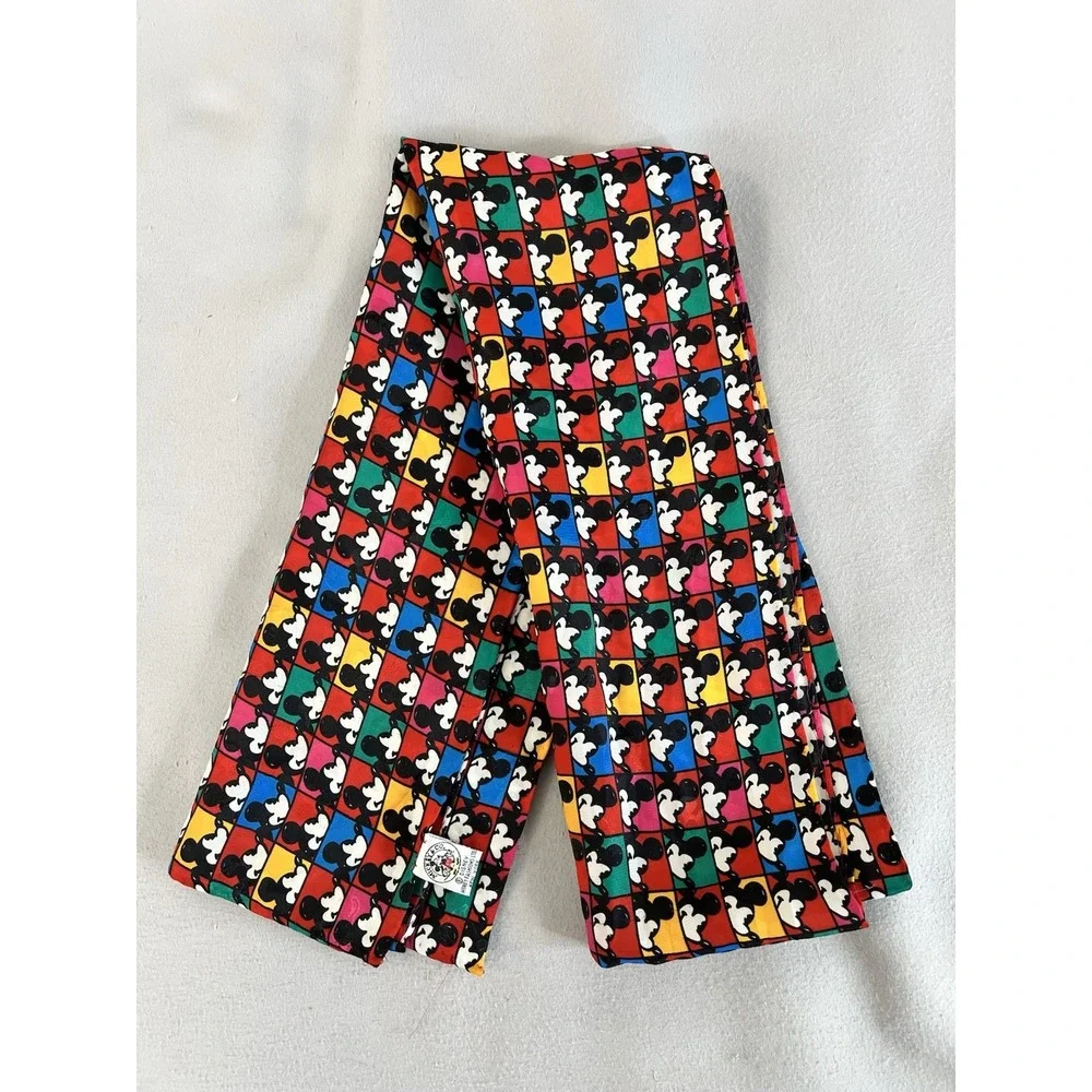 Vintage Disney Mickey Mouse Multicolor Scarf  58