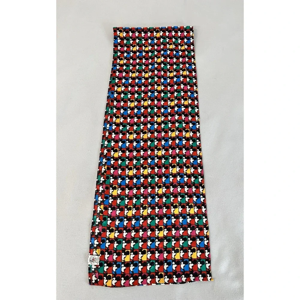 Vintage Disney Mickey Mouse Multicolor Scarf  58