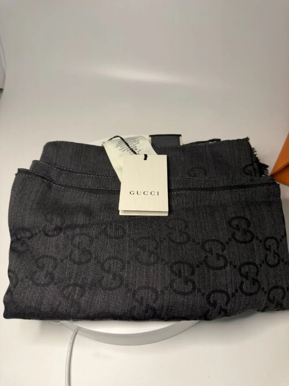 GUCCI Black/Grey Scarf