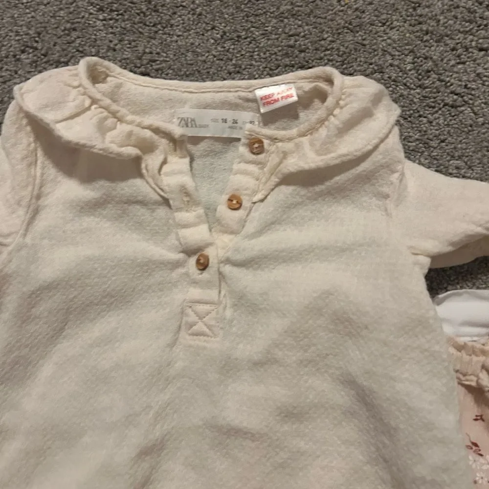 Cute linen baby outfit