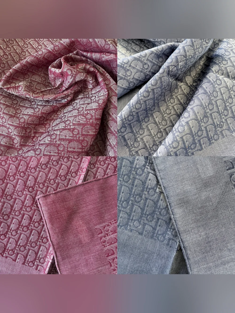New Christian Dior Vintage Monogram Bandana Scarf Small / Handkerchief