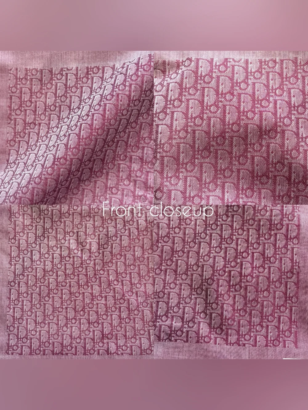 New Christian Dior Vintage Monogram Bandana Scarf Small / Handkerchief