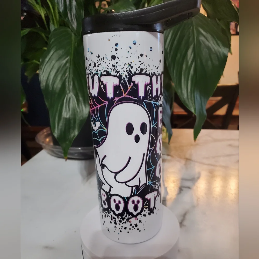 I PUT THE BOO IN BOOTY Ghost 20oz Tumbler with duo lids 🎉sale