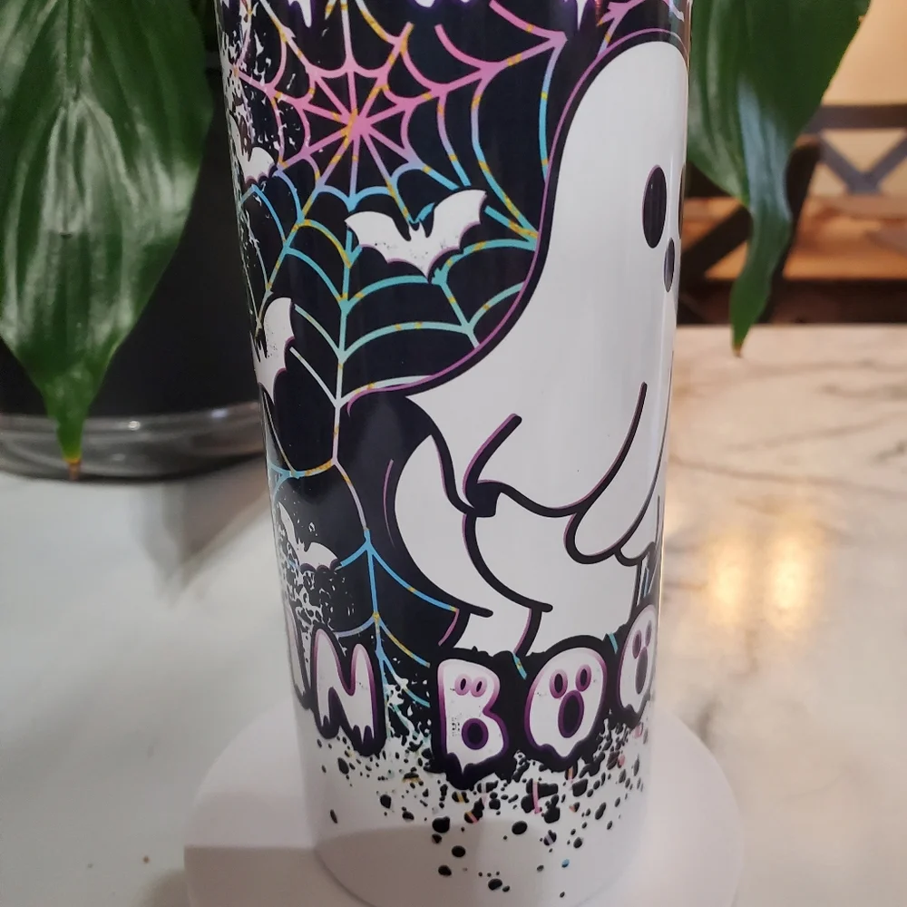 I PUT THE BOO IN BOOTY Ghost 20oz Tumbler with duo lids 🎉sale