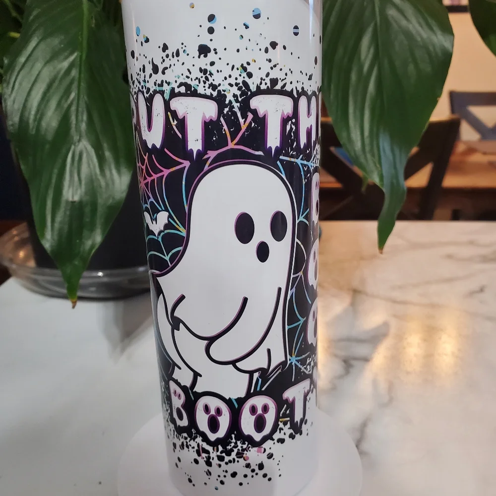 I PUT THE BOO IN BOOTY Ghost 20oz Tumbler with duo lids 🎉sale
