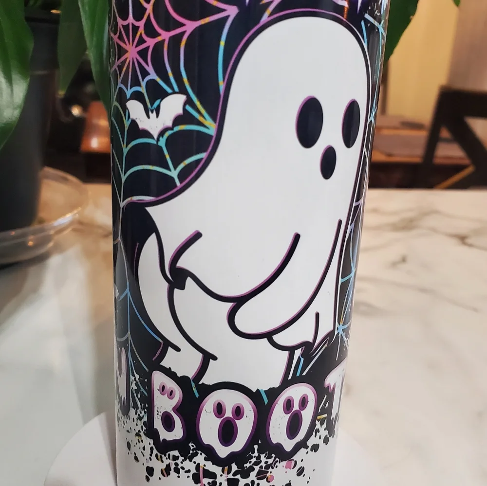 I PUT THE BOO IN BOOTY Ghost 20oz Tumbler with duo lids 🎉sale